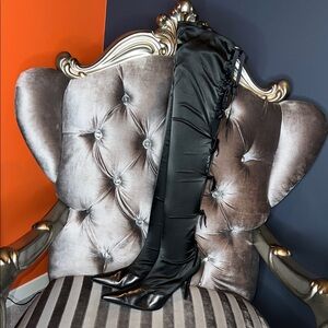 Sensational Colin Stuart Lace-Up Back Ribbon Bow Over-the-Knee Stiletto Boots 🎀